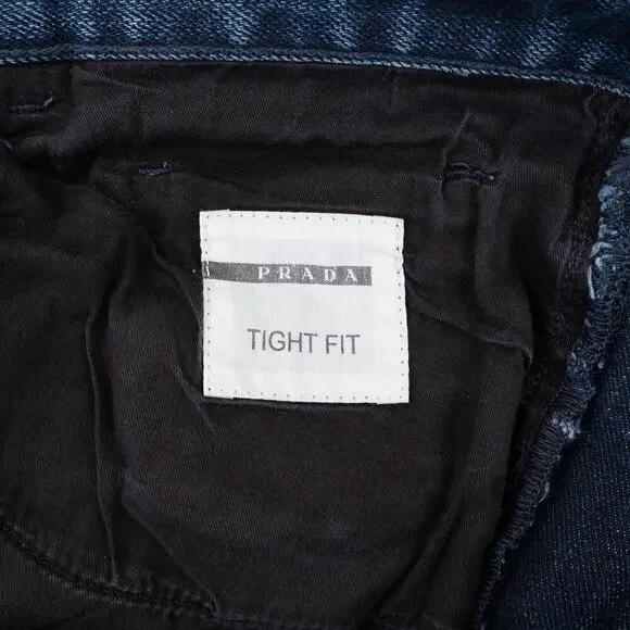 Prada Tight Fit Stretch Denim Jeans Men's 32 Blue